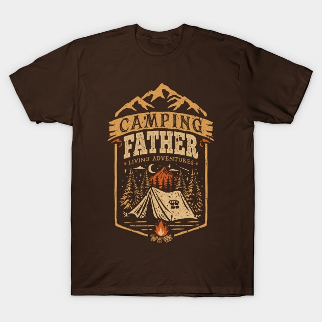 Camping Father T-Shirt by Olipop